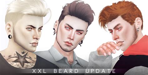Sims 4 Ccs The Best Xxl Beard Update By Pralinesims
