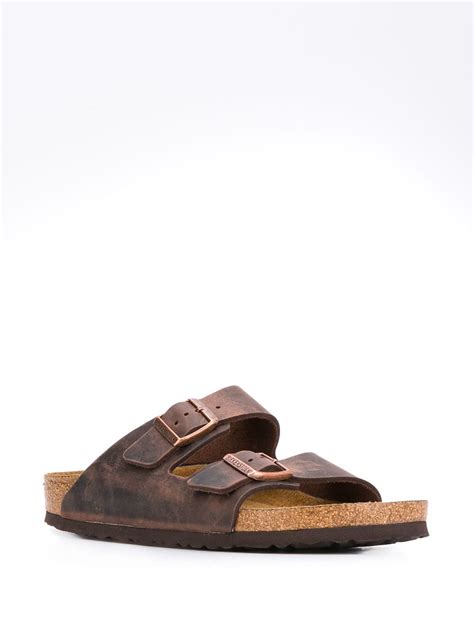 Birkenstock Arizona Oiled Leather Sandals Farfetch