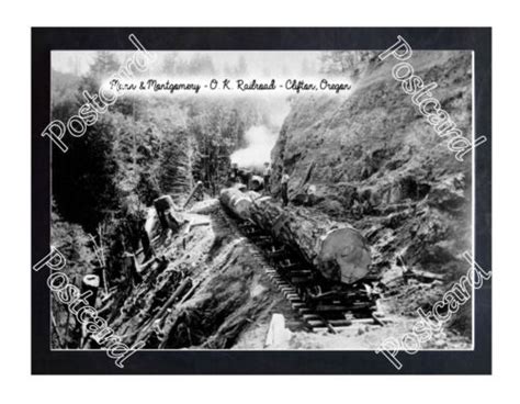 Historic Mann And Montgomery Clifton Oregon Train Postcard 3 Ebay