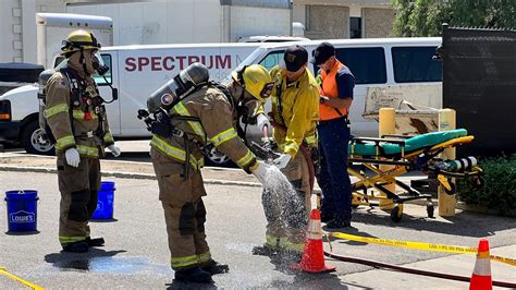 Firefighters Investigate Mysterious Substance At Visalia Times Delta