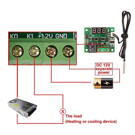 w1209 thermostat wiring diagram, ac  digital thermostat temperature control switch  sensor  printing arduino