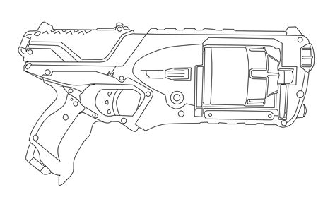 Push pack to pdf button and download pdf coloring book for free. Nerf Gun Coloring Pages | Educative Printable