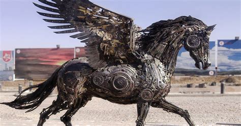 Stunning Animal Sculptures Made From Scrap Metal By Hasan Novrozi