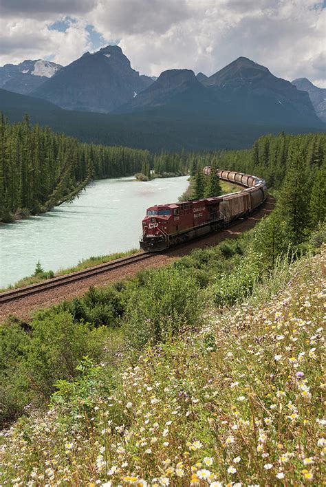 Bow River Valley Canadian Pacific Photograph By John Elk Iii