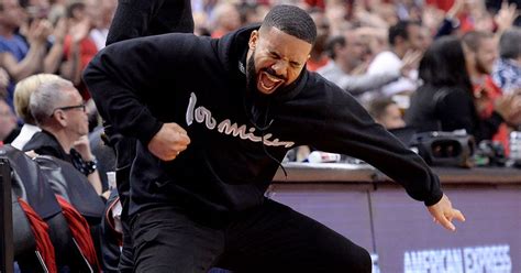 drake crazy happy throughout raptors win against bucks for the game 6 of east s finals net