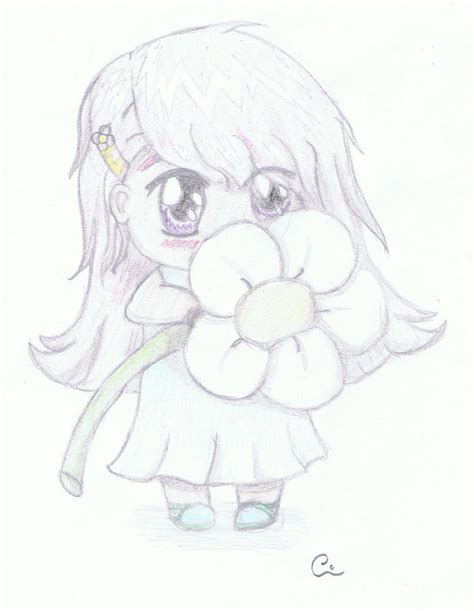 Chibi With Flower By Ccdragon 93 On Deviantart