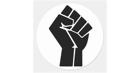Black Power Fist Stickers Zazzle