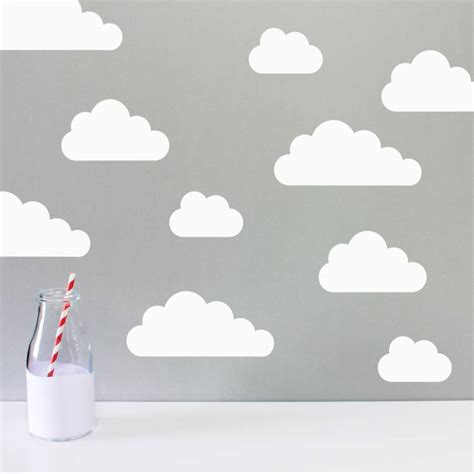 Mini Cloud Wall Stickers By Little Chip