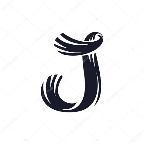 Drawings Hand Letter Logo J Letter Logo Script Lettering Vector