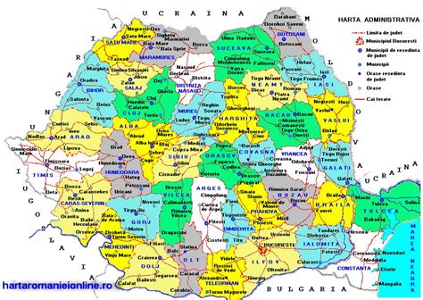 Harta rutiera a romaniei in format digital! Localitati Romania Harta