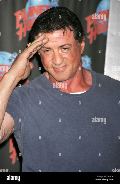 Jan 17 2008 New York Ny Usa Actor Sylvester Stallone Promotes