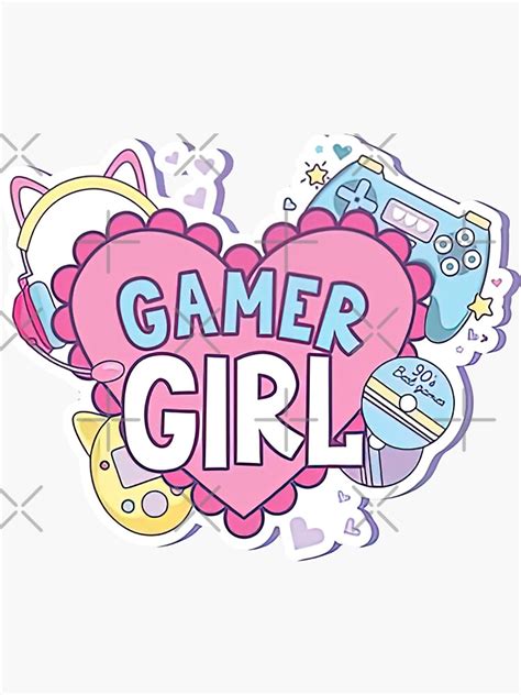 Gamer Girl Aesthetic Gamer Girl Sticker By Graphic Genie Redbubble