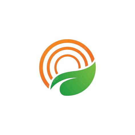 Sun Farm Logo Vector Icon Design Illustration Farming Trees Business
