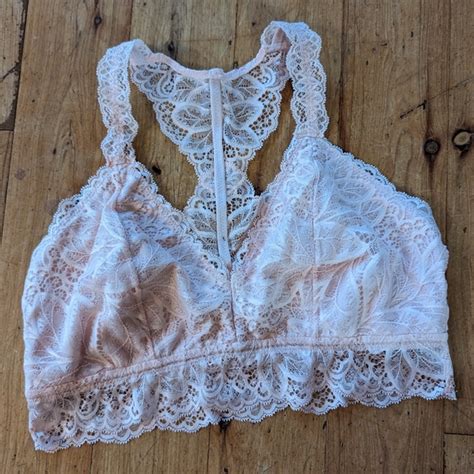 Auden Intimates And Sleepwear Auden Blush Pink Lace Lightly Lined