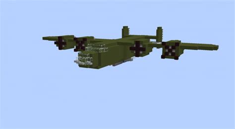 World War 2 American Bomber Plane 10 Minecraft Project