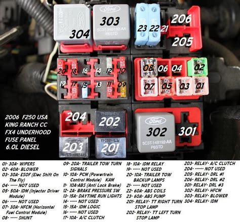 2006 F 350 6 0 Trailer Aux Fuses And Relays Where Ford Truck