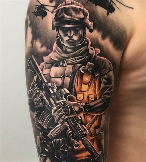 It's thought that the first use of the word military was in 1525, and this is likely when the need for. 40+ Stunning War Themed Tattoos | Cuded | Army tattoos ...