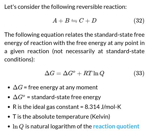 Solved Reaction Quotient And Gibbs Free Energy At The 9to5science