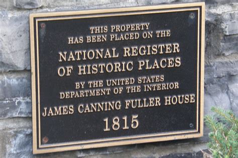 Photo National Register Of Historic Places Plaque