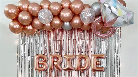 Bridal Shower Balloon Decoration Youtube