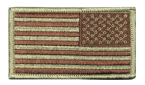 Us Flag Patch Multicam Ocp Subdued With Hook Backing Right Side