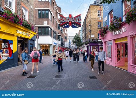 Carnaby Street A Famous Shopping Street In Soho London Editorial Photo Image Of European