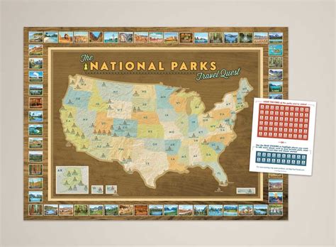 National Parks Push Pin Map Framed And Personalized From Onlyglobes
