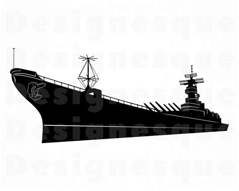 Battleship Clipart Dxf Cut Files For Silhouette Battleship Files For