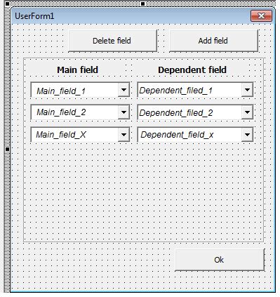 Excel Vba Making Userform With Dynamic Comboboxes Content Of Which