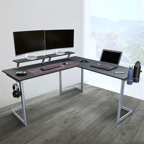 Techni Sport Warrior L Shaped Gaming Desk With Mdf Panel