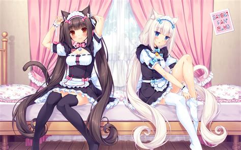 Desktop Wallpaper Chocola And Vanilla Nekopara Anime Girls Hd Image Picture Background 74eea9