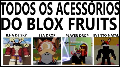 Todos Os AcessÓrios Do Blox Fruits Youtube