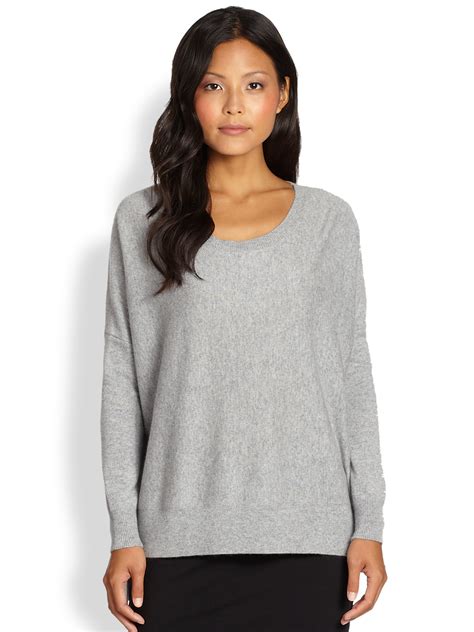 Eileen Fisher Cashmere Oversized Sweater In Gray Lyst