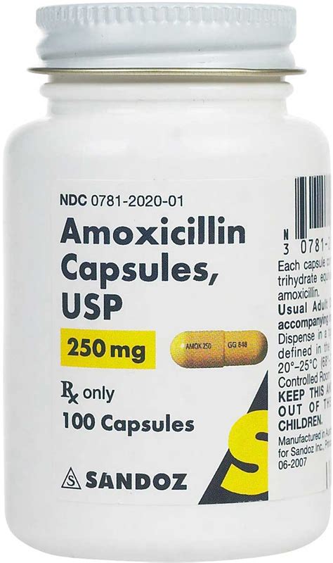 Amoxicillin For Dogs And Cats 250 Mg 100 Ct Item 686rx