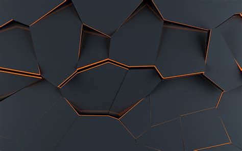 Hd Wallpaper Polygon Material Design Abstract 3d Digital Art