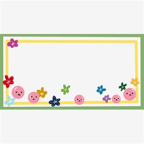 Children S Day Border Small Floral Border Cute Border Png Transparent