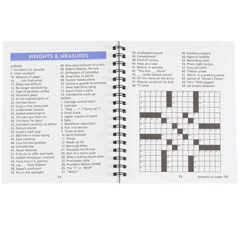 Large Print Crossword Puzzles Visually Impaired