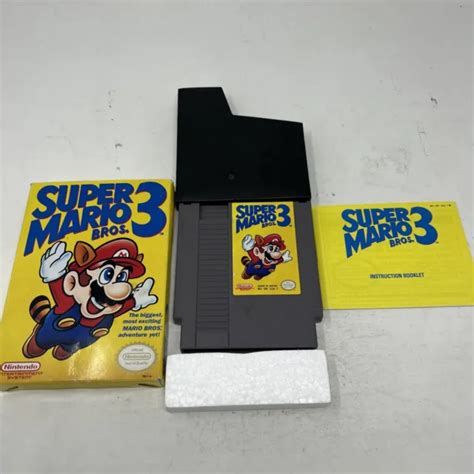 Super Mario Bros Nes Nintendo Complete In Box Cib Authentic Cleaned