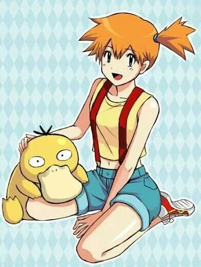 Misty And Psyduck Psyduck All Pokemon Misty Mario Characters