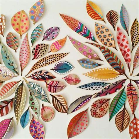 Pin By Komal Rangra On Khakha Leaf Crafts Painted Leaves Leaf Art