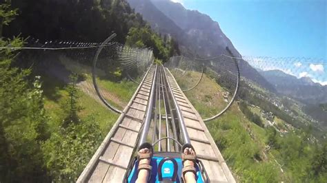 Alpine Slide At Golm Mountain Austria 20 July 2015 Youtube