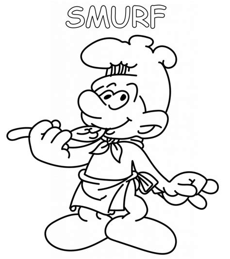 Smurf Coloring Pages Free Printables Momjunction