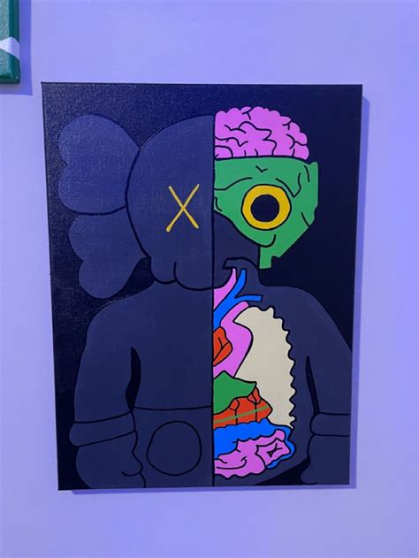 Kaws Canvas Painting