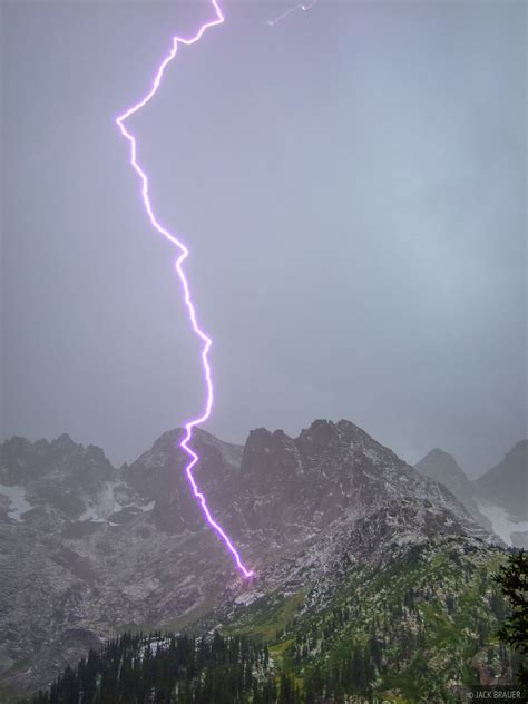 Lightning Strikes Weminuche Wilderness Colorado Mountain