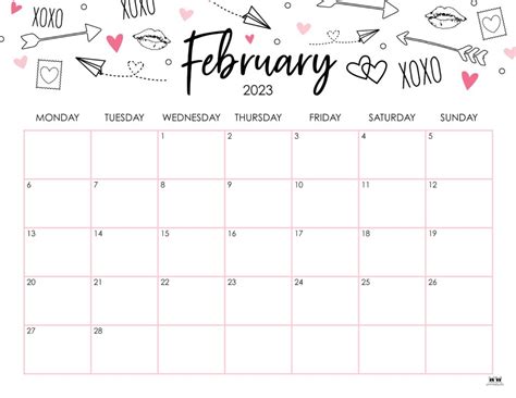 February 2023 Calendar Printable Free Get Calender 2023 Update