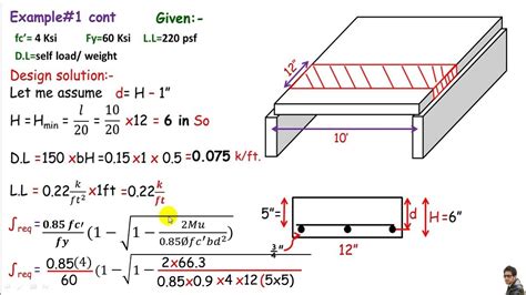 Roof Slab Design Calculation