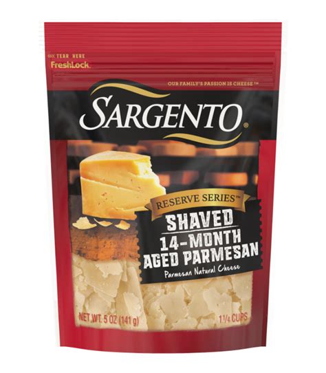 Sargento® Reserve Series™ Shaved 14 Month Aged Parmesan Natural Cheese 5 Oz Sargento