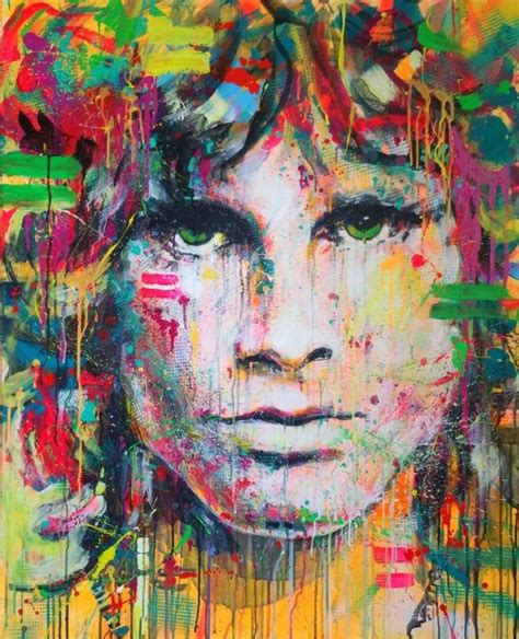 Jim By Marta Zawadzka Abstract Canvas Painting Oil Painting On