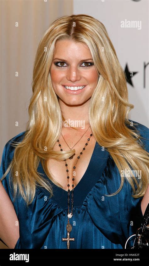 Jessica Simpson Pictured During An Appearance At Macy S Herald Square On November 3 2007 In New