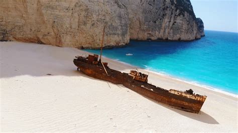 Navagio Shipwreck Beach Greece Abandoned Youtube